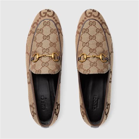 Gucci New Jordaan GG Canvas Loafers .